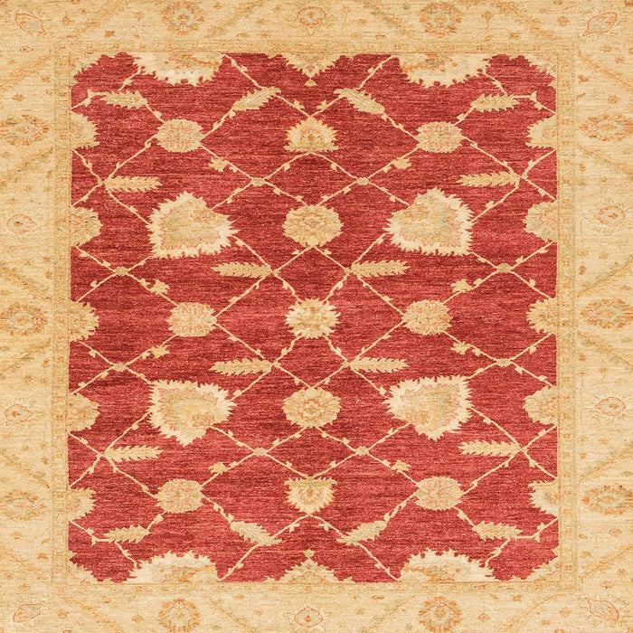 Square Machine Washable Abstract Scarlet Red Rug, wshabs3503