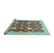 Sideview of Machine Washable Abstract Light Blue Modern Rug, wshabs3503lblu