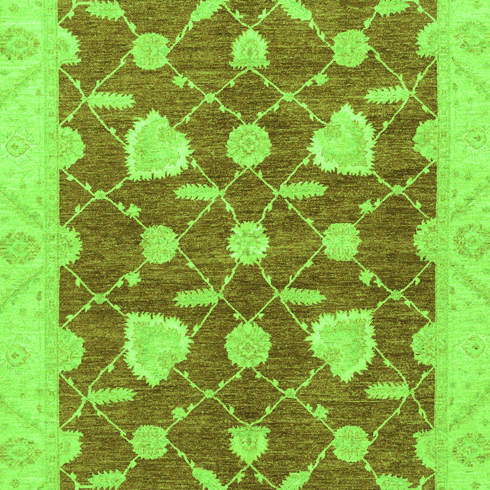 Machine Washable Abstract Green Modern Area Rugs, wshabs3503grn