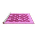 Sideview of Machine Washable Abstract Purple Modern Area Rugs, wshabs3503pur