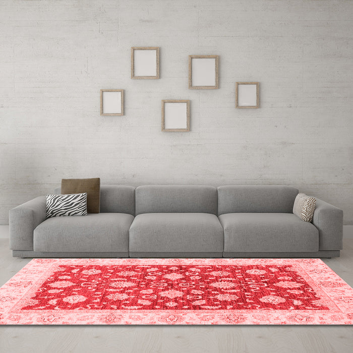 Traditional Red Washable Rugs