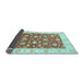 Sideview of Oriental Light Blue Traditional Rug, abs3504lblu