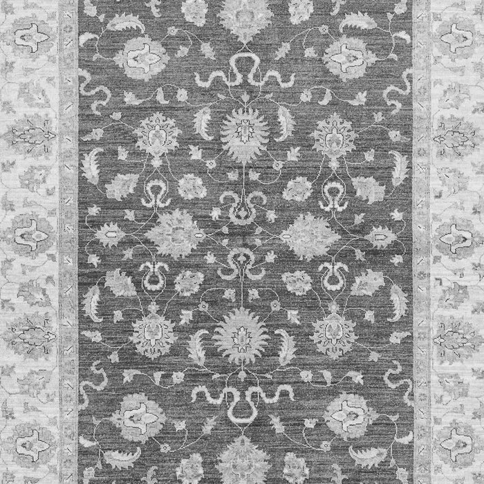 Machine Washable Oriental Gray Traditional Rug, wshabs3504gry