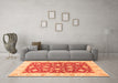 Machine Washable Oriental Orange Traditional Area Rugs in a Living Room, wshabs3504org