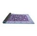 Sideview of Oriental Blue Traditional Rug, abs3504blu