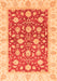 Machine Washable Oriental Orange Traditional Area Rugs, wshabs3504org