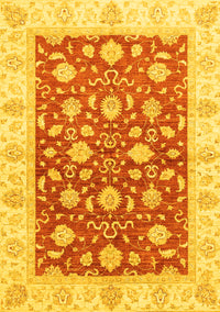 Oriental Yellow Traditional Rug, abs3504yw