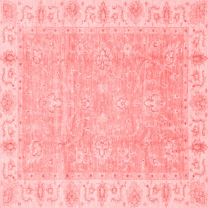 Machine Washable Oriental Red Traditional Rug, wshabs3505red