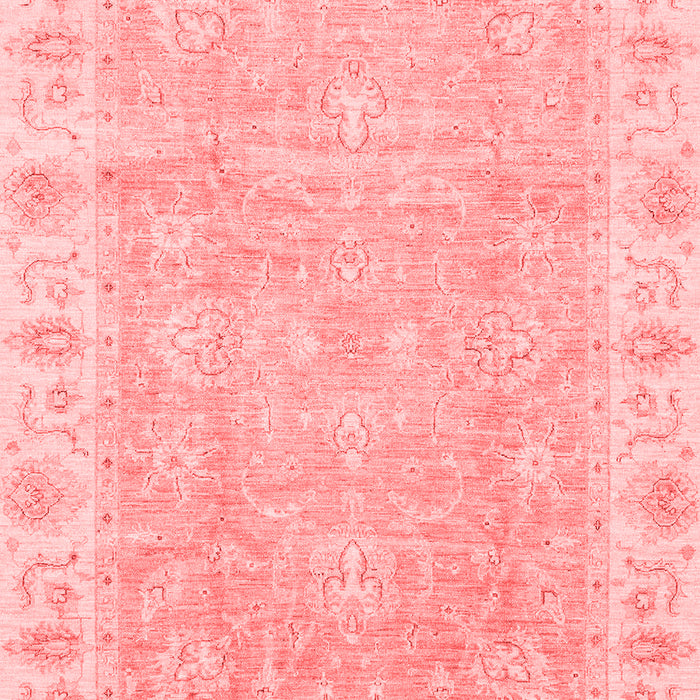 Machine Washable Oriental Red Traditional Rug, wshabs3505red