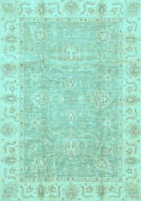 Oriental Light Blue Traditional Rug, abs3505lblu