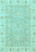 Oriental Light Blue Traditional Rug, abs3505lblu