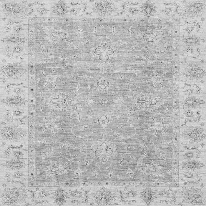 Square Machine Washable Oriental Gray Traditional Rug, wshabs3505gry