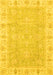 Oriental Yellow Traditional Rug, abs3505yw