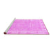 Sideview of Machine Washable Oriental Purple Traditional Area Rugs, wshabs3505pur