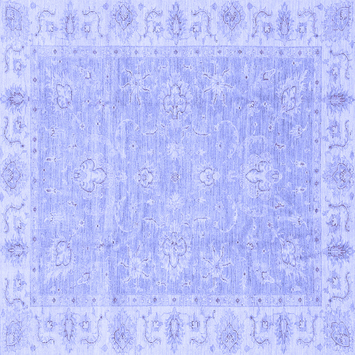 Square Oriental Blue Traditional Rug, abs3505blu