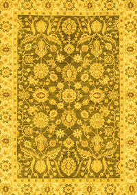 Oriental Yellow Traditional Rug, abs3506yw