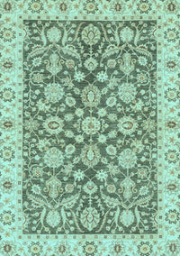 Oriental Light Blue Traditional Rug, abs3506lblu