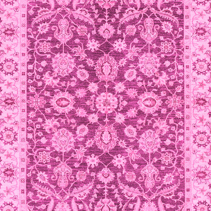 Machine Washable Oriental Pink Traditional Rug, wshabs3506pnk