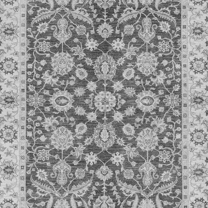 Machine Washable Oriental Gray Traditional Rug, wshabs3506gry