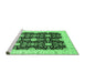 Sideview of Machine Washable Oriental Emerald Green Traditional Area Rugs, wshabs3507emgrn