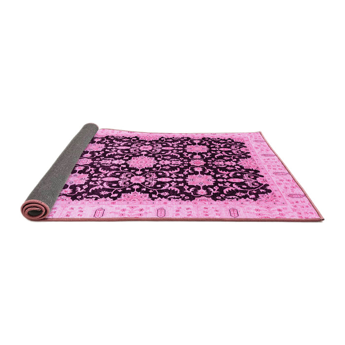 Sideview of Oriental Pink Traditional Rug, abs3507pnk