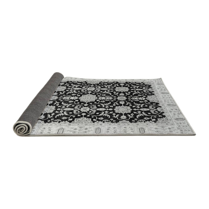 Sideview of Oriental Gray Traditional Rug, abs3507gry