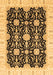 Machine Washable Oriental Brown Traditional Rug, wshabs3507brn