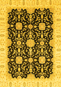 Oriental Yellow Traditional Rug, abs3507yw