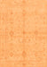 Machine Washable Abstract Orange Modern Area Rugs, wshabs3508org