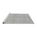 Sideview of Machine Washable Abstract Gray Modern Rug, wshabs3508gry