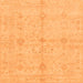 Square Abstract Orange Modern Rug, abs3508org