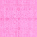 Square Abstract Pink Modern Rug, abs3508pnk