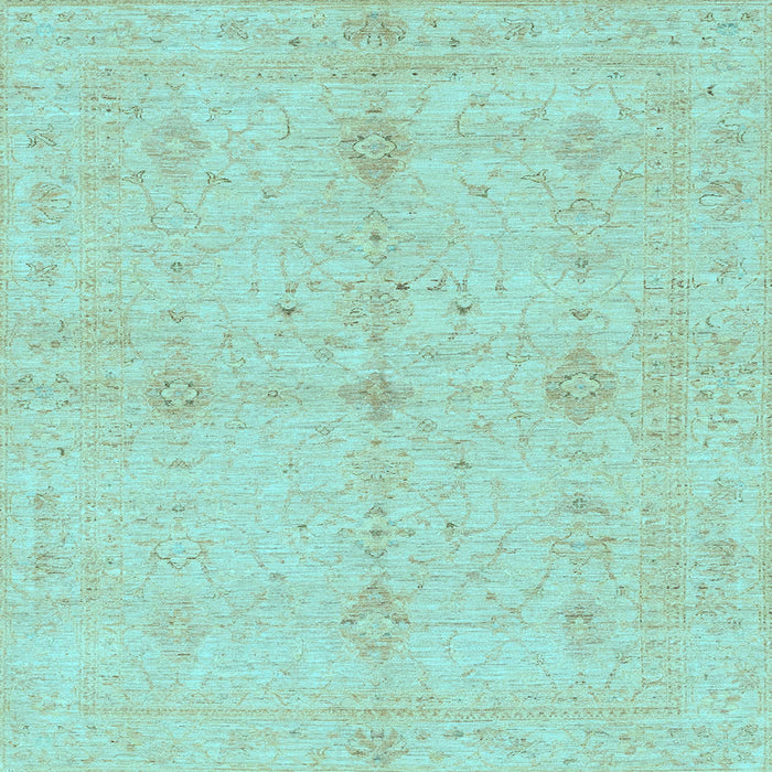 Square Machine Washable Abstract Light Blue Modern Rug, wshabs3508lblu