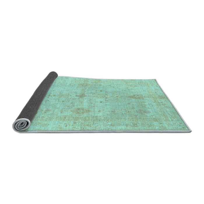Sideview of Abstract Light Blue Modern Rug, abs3508lblu