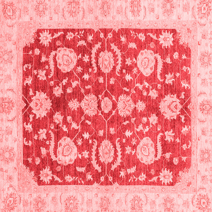 Machine Washable Oriental Red Traditional Rug, wshabs3509red