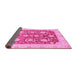 Sideview of Oriental Pink Traditional Rug, abs3509pnk