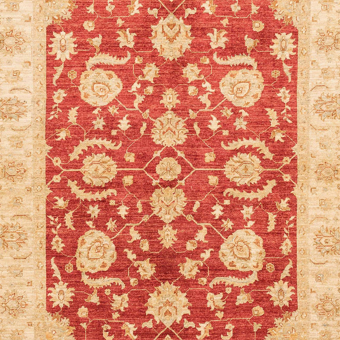 Machine Washable Abstract Orange Red Rug, wshabs3509