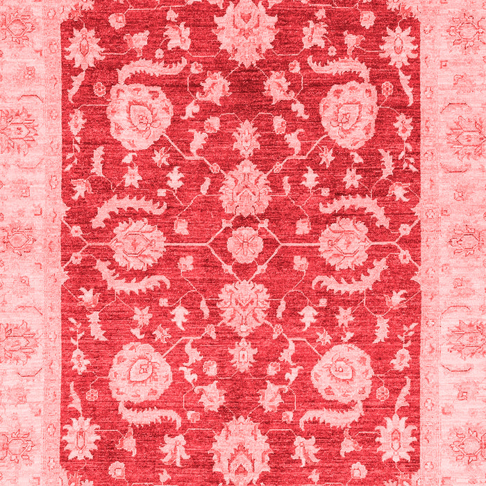 Machine Washable Oriental Red Traditional Rug, wshabs3509red