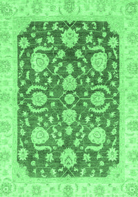 Oriental Emerald Green Traditional Rug, abs3509emgrn