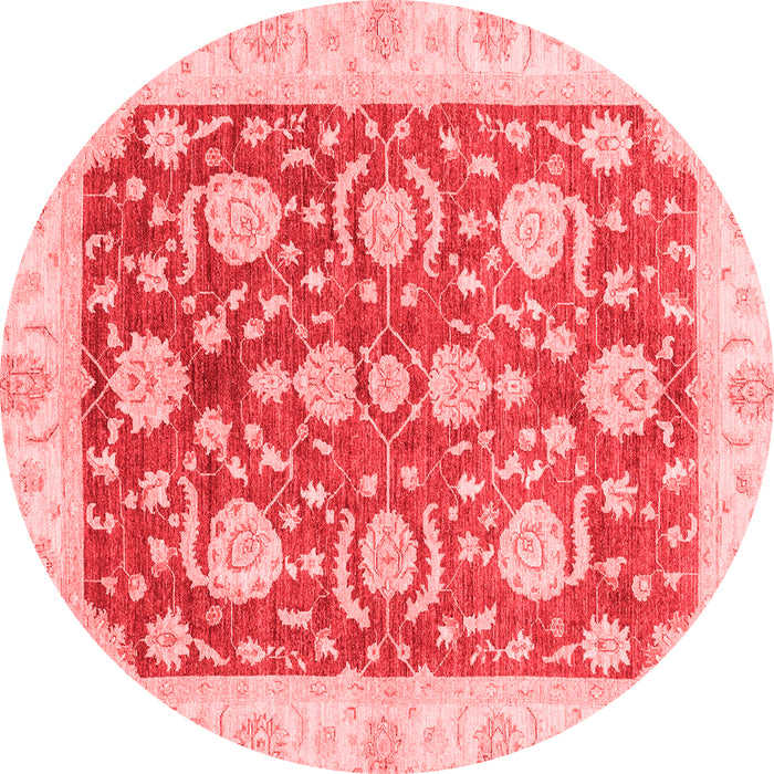 Machine Washable Oriental Red Traditional Rug, wshabs3509red