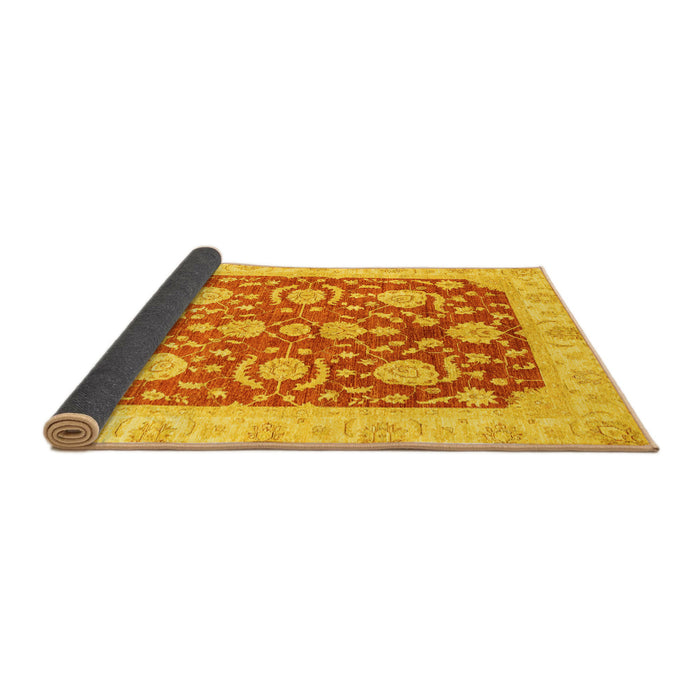 Sideview of Oriental Yellow Traditional Rug, abs3509yw