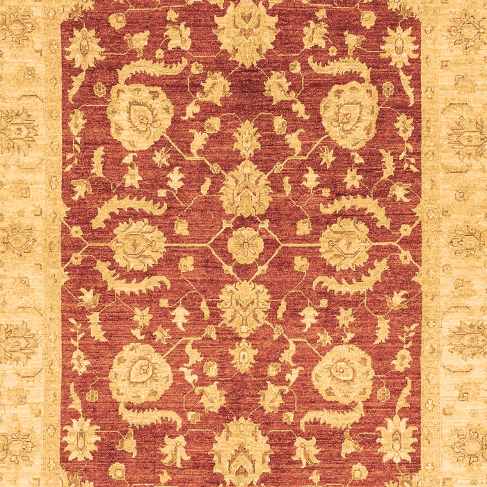Machine Washable Oriental Brown Traditional Rug, wshabs3509brn