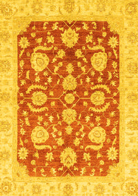 Oriental Yellow Traditional Rug, abs3509yw