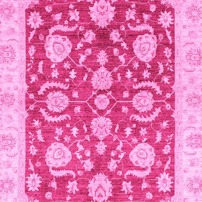 Machine Washable Oriental Pink Traditional Rug, wshabs3509pnk