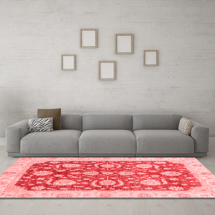 Traditional Red Washable Rugs