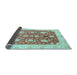 Sideview of Oriental Light Blue Traditional Rug, abs3509lblu