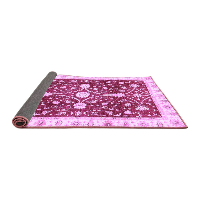 Sideview of Abstract Purple Modern Rug, abs350pur