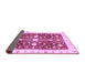 Sideview of Abstract Purple Modern Rug, abs350pur