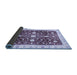 Sideview of Abstract Blue Modern Rug, abs350blu