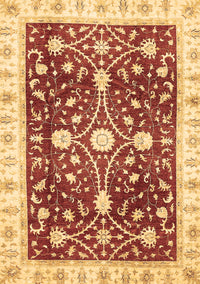 Abstract Brown Modern Rug, abs350brn